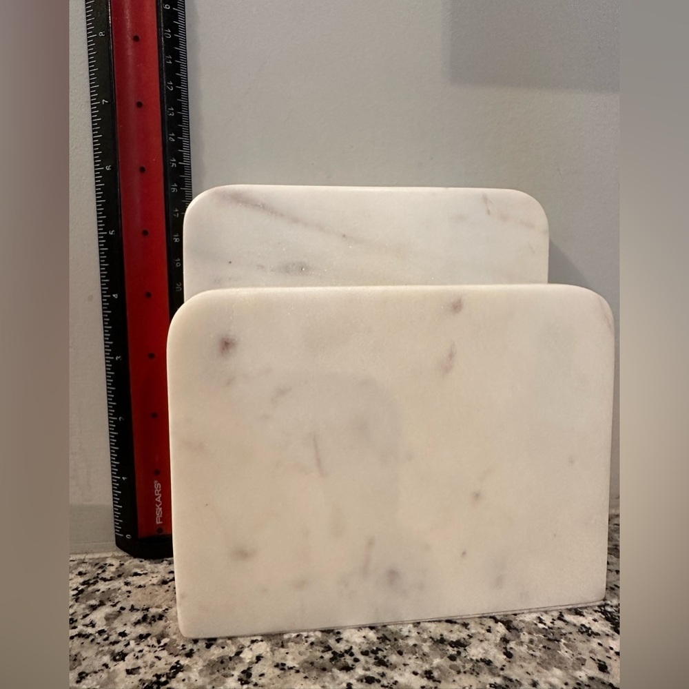 Heavy marble napkin holder